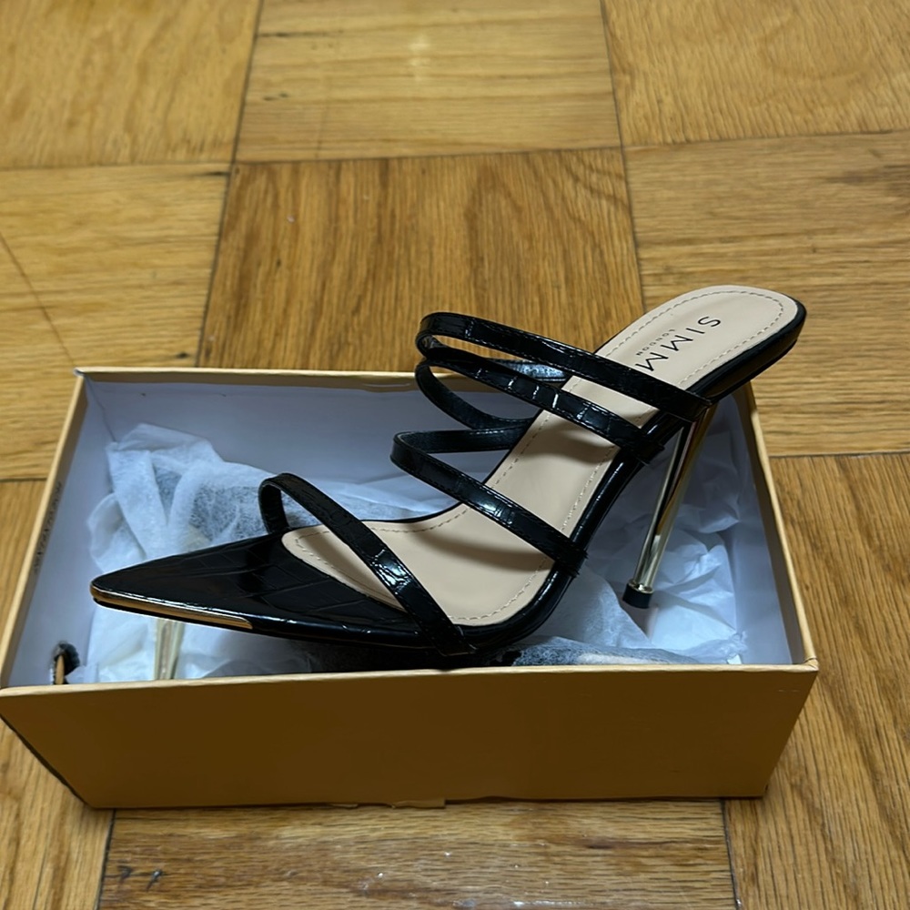 🆕 sexy peep toe slide on high heel